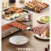 Abeldorf TW15 household electric grill with anti stick coating in 3 modes, dual zone independent control, oil collection pan, 2200W - 图片 8