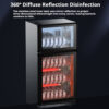 Tableware disinfection cabinet/tableware heating cabinet, ozone disinfection, 150 liters, double door 4 layers, 300W - 图片 4