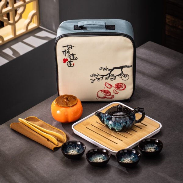 【Good things happen again and again】Portable travel tea set