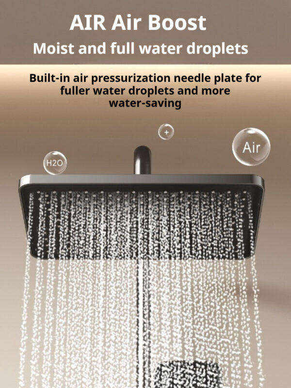 Digital display pressurized constant temperature shower set - 图片 8