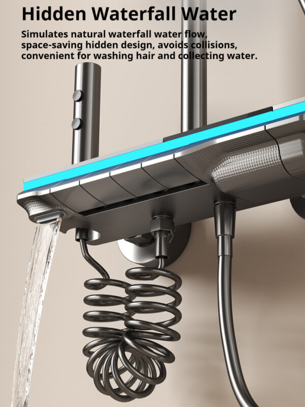 Digital display pressurized constant temperature shower set - 图片 13