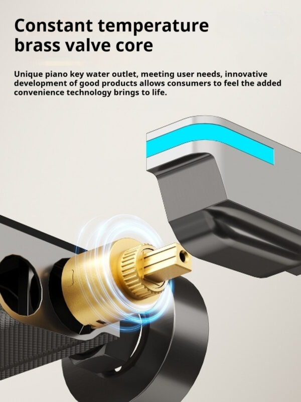 Digital display pressurized constant temperature shower set - 图片 7